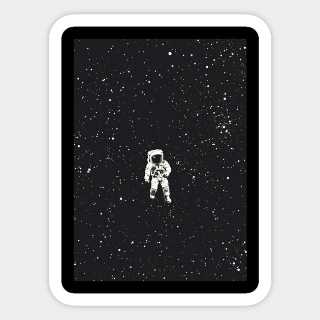 Lonely Astronaut Sticker by Pozter